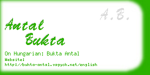 antal bukta business card